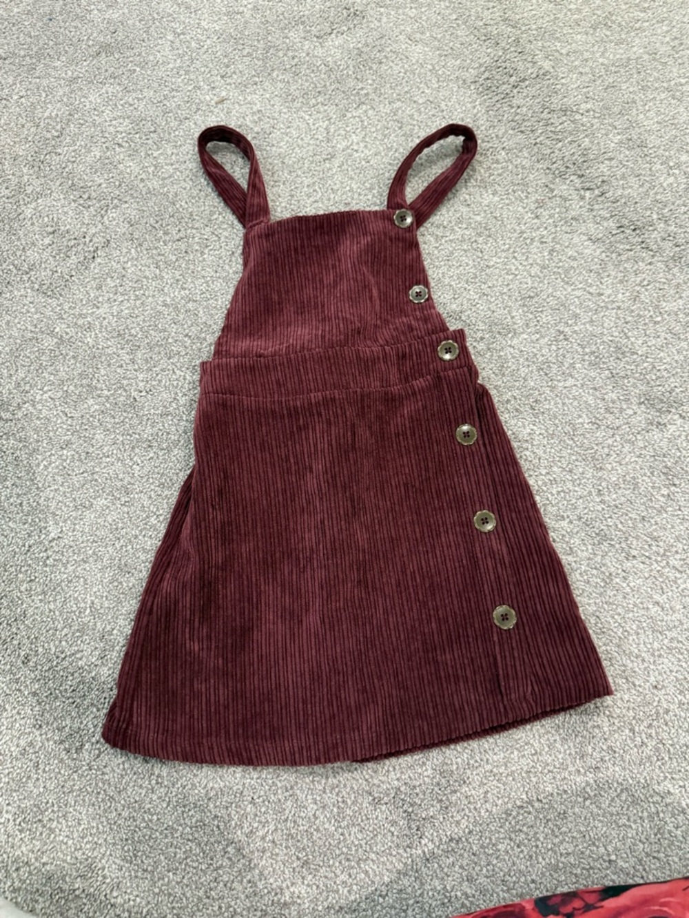 art class Corduroy Dress in Deep Wine
